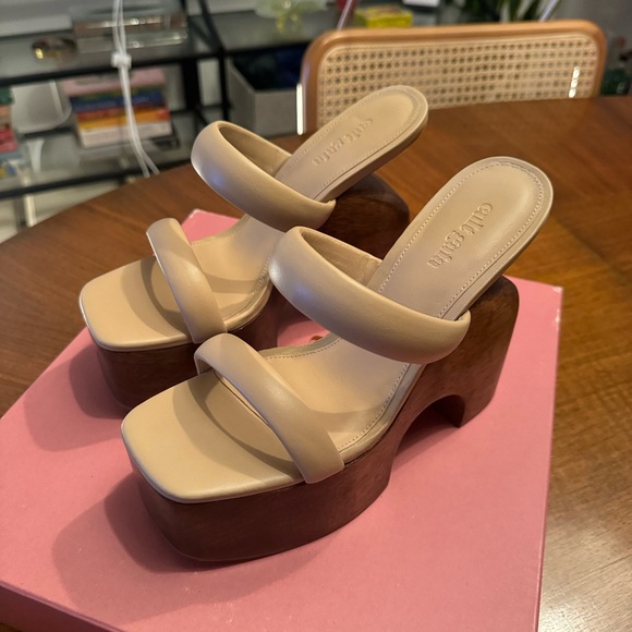 Cult Gaia Lucy Platform Sand / Size 7 / Never Worn - Picture 3 of 4
